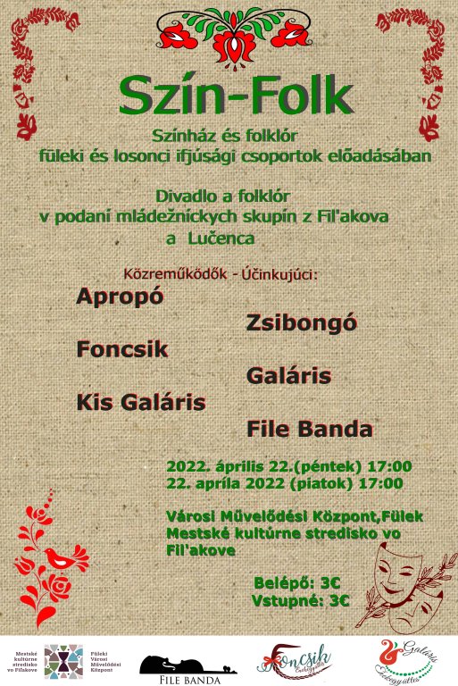 plagát Szín-Folk